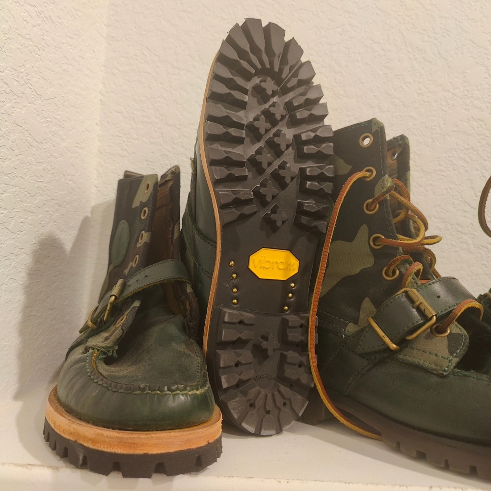 Customized Polo Rangers Boots To Camouflage Green - Picture 8 of 12